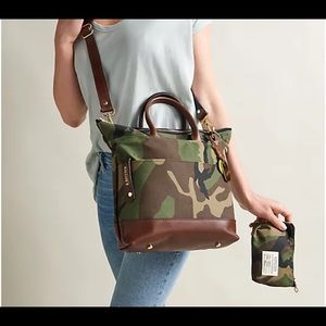 R.Riveter All Canvas Tote Leather Trim & Pouch